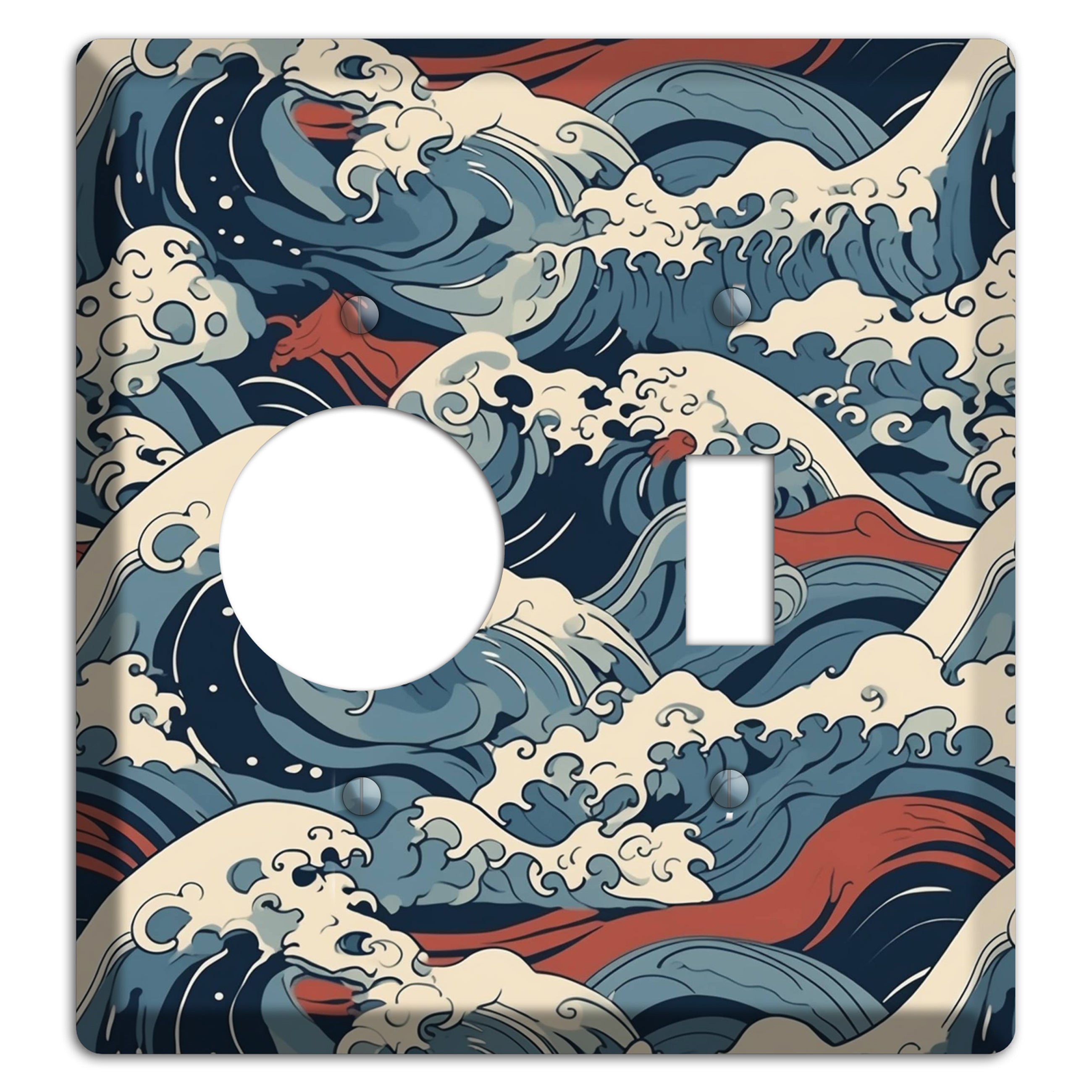 Crashing Tide Fury Receptacle / Toggle Wallplate