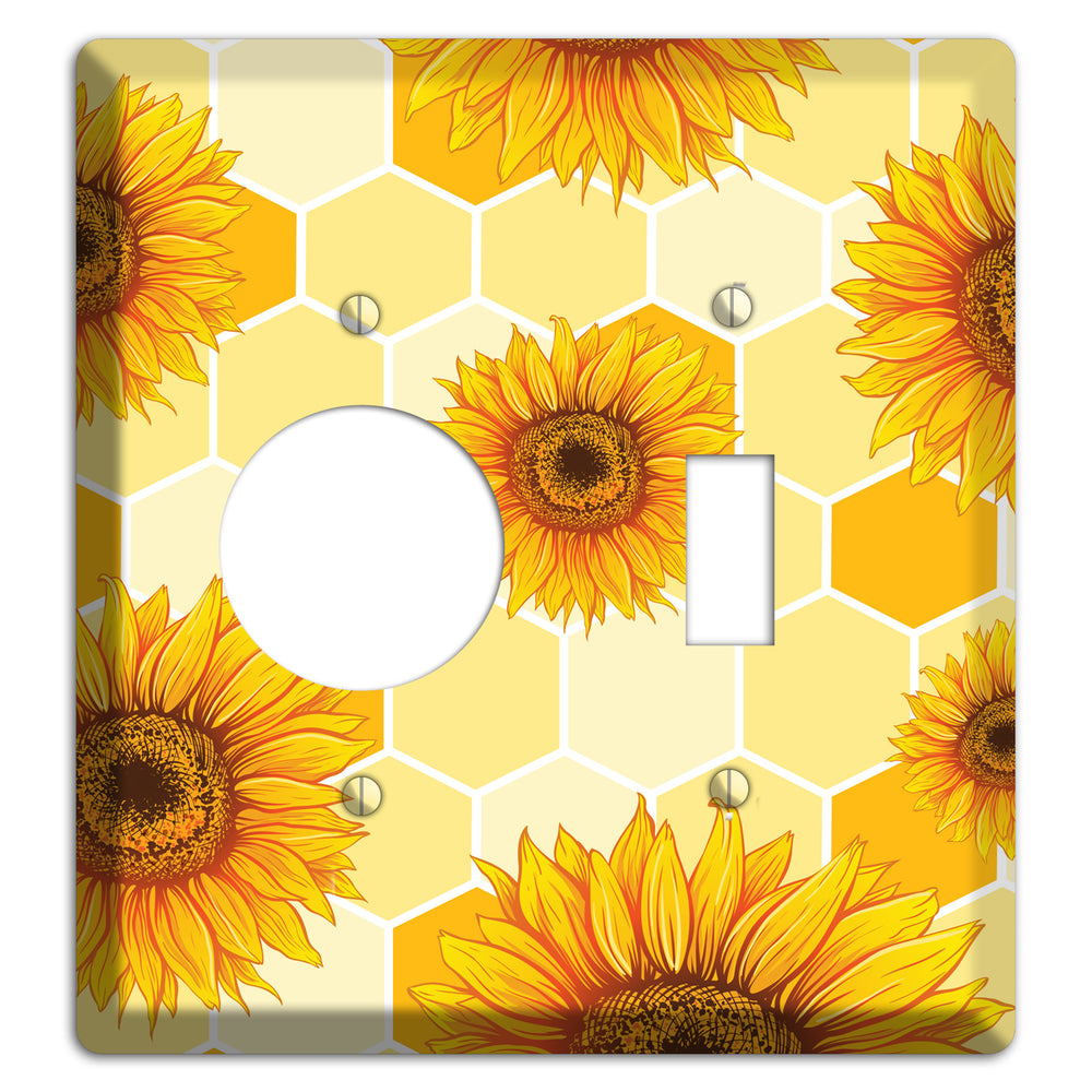 Sunflower & Comb Receptacle / Toggle Wallplate