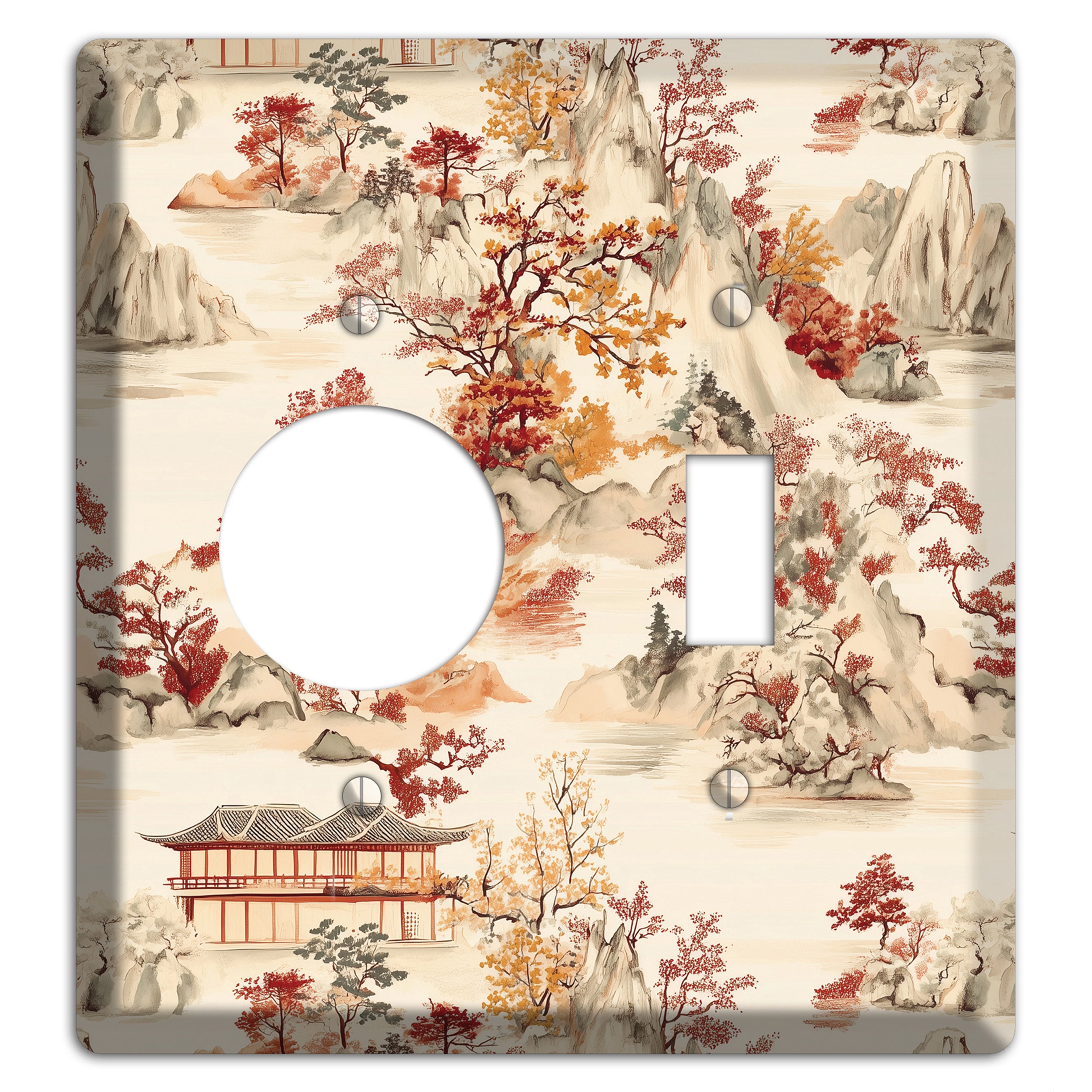 Mountain Autumn Reverie Receptacle / Toggle Wallplate