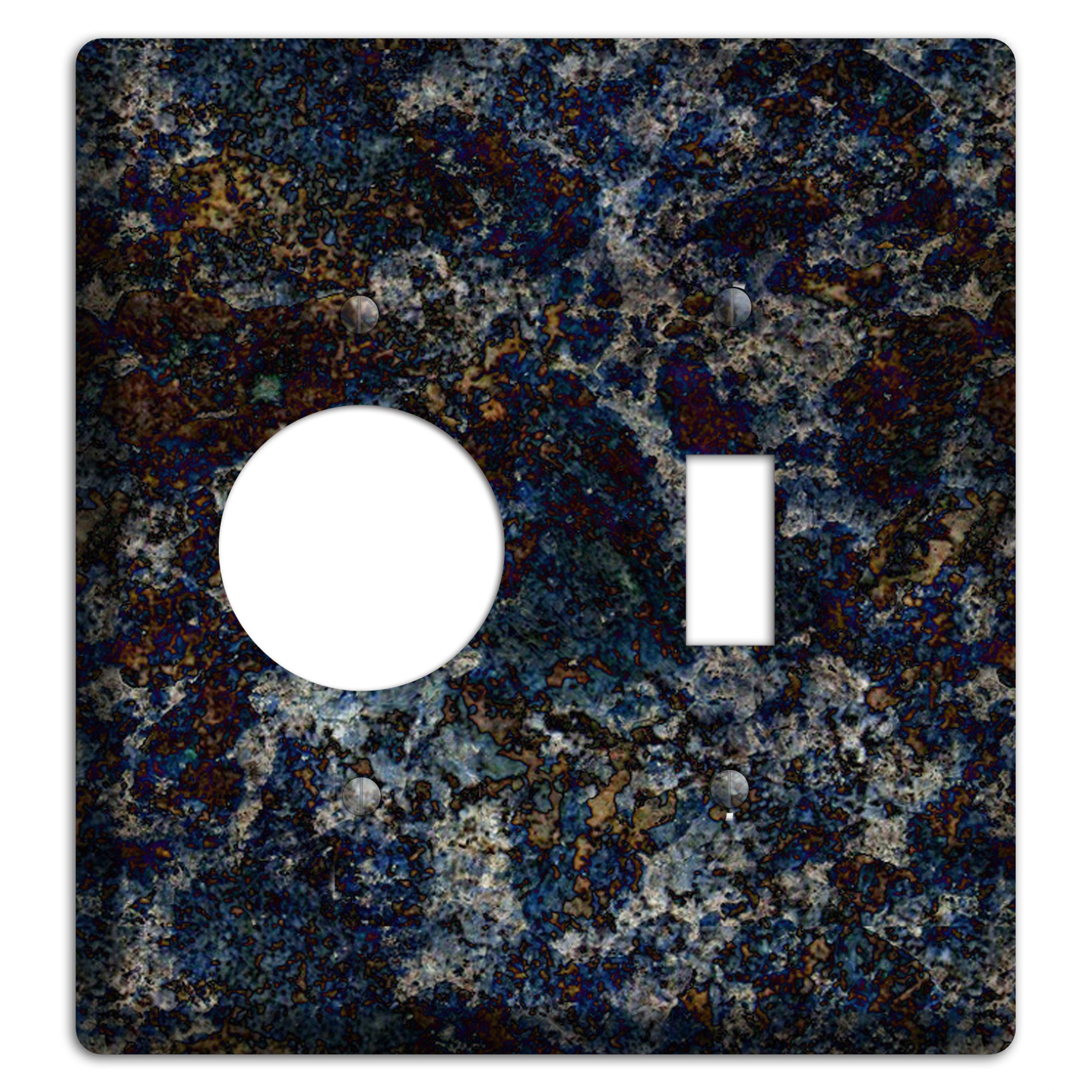 Blue Louise Granite Receptacle / Toggle Wallplate
