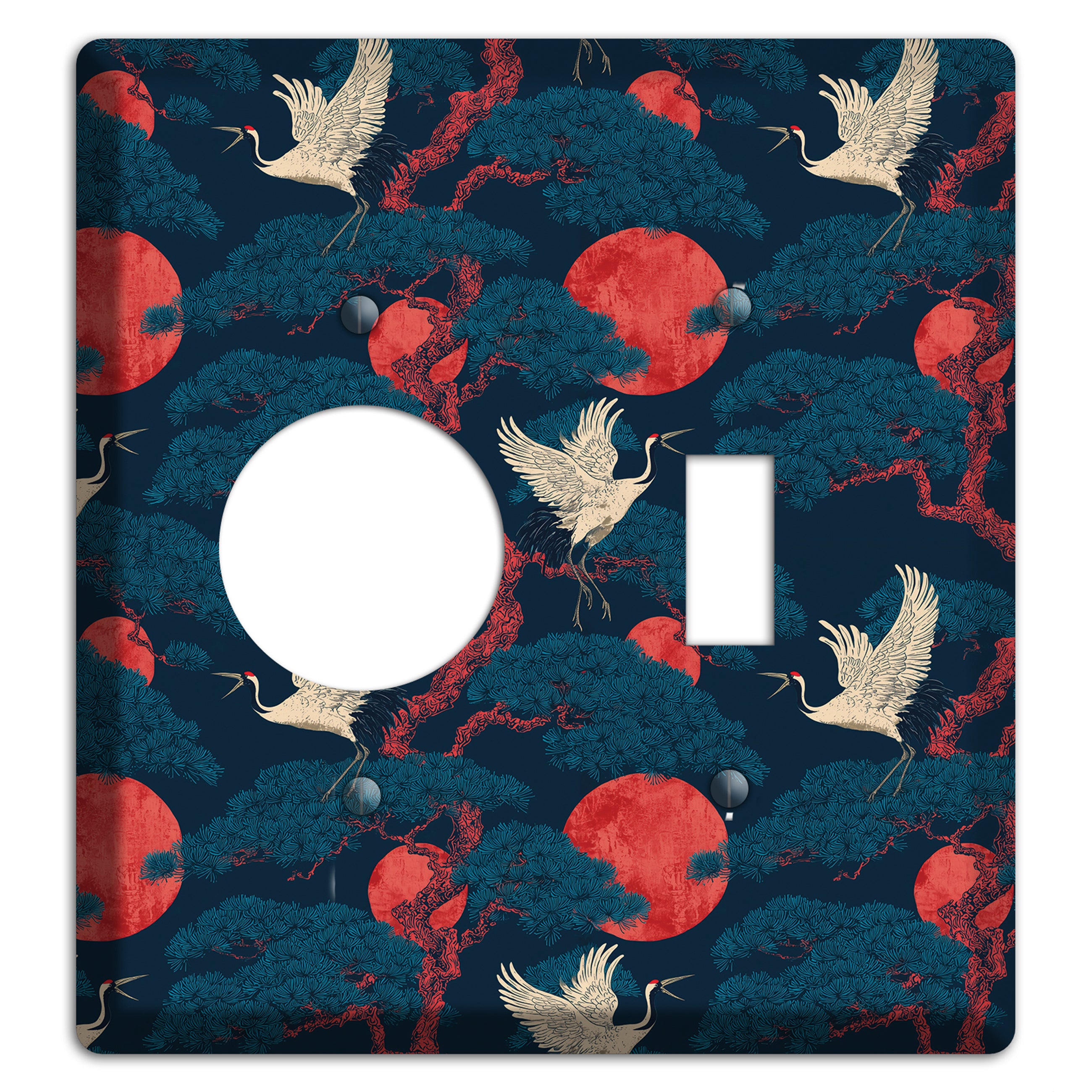 Cobalt Moon Passage Receptacle / Toggle Wallplate