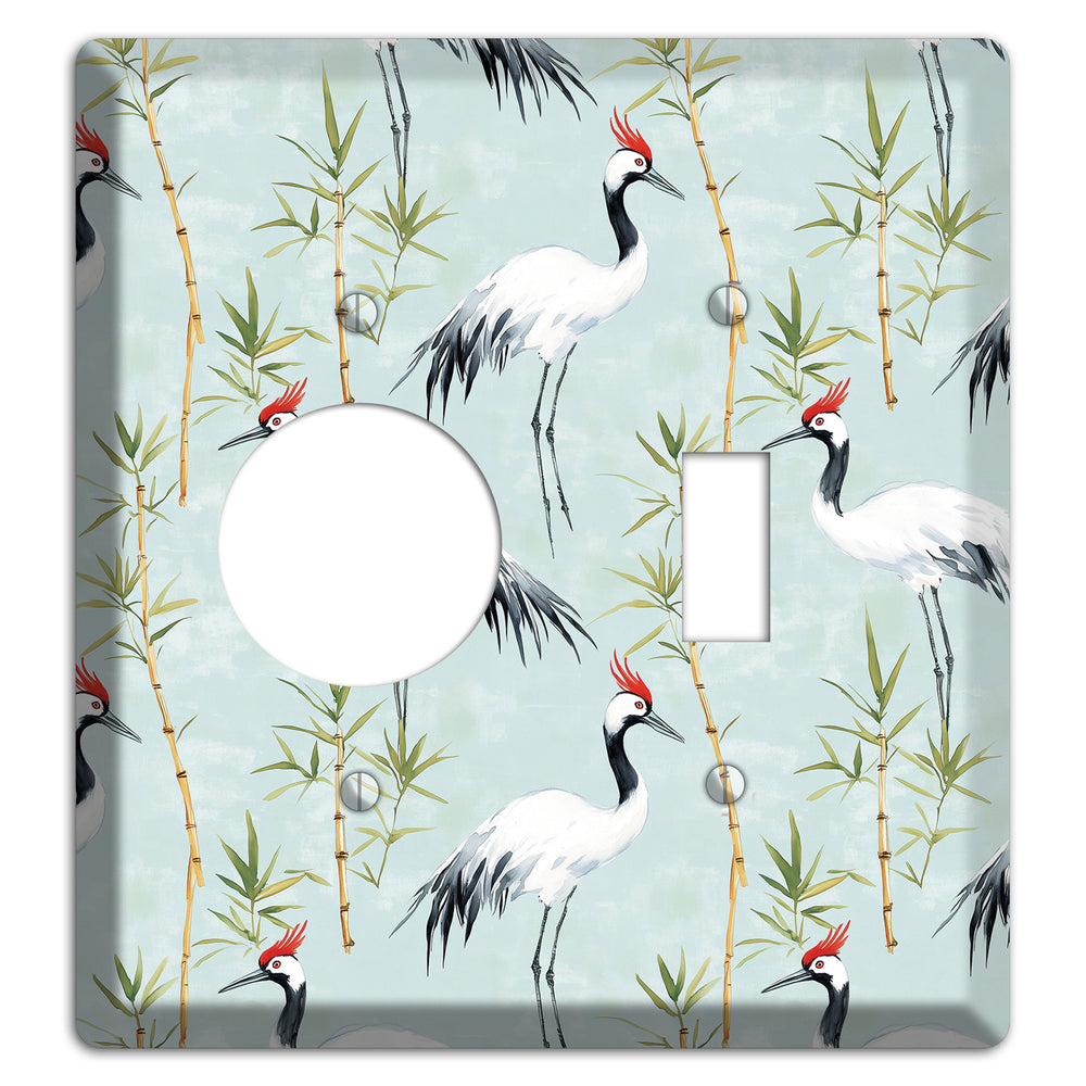 Celadon Bamboo Vigil Receptacle / Toggle Wallplate