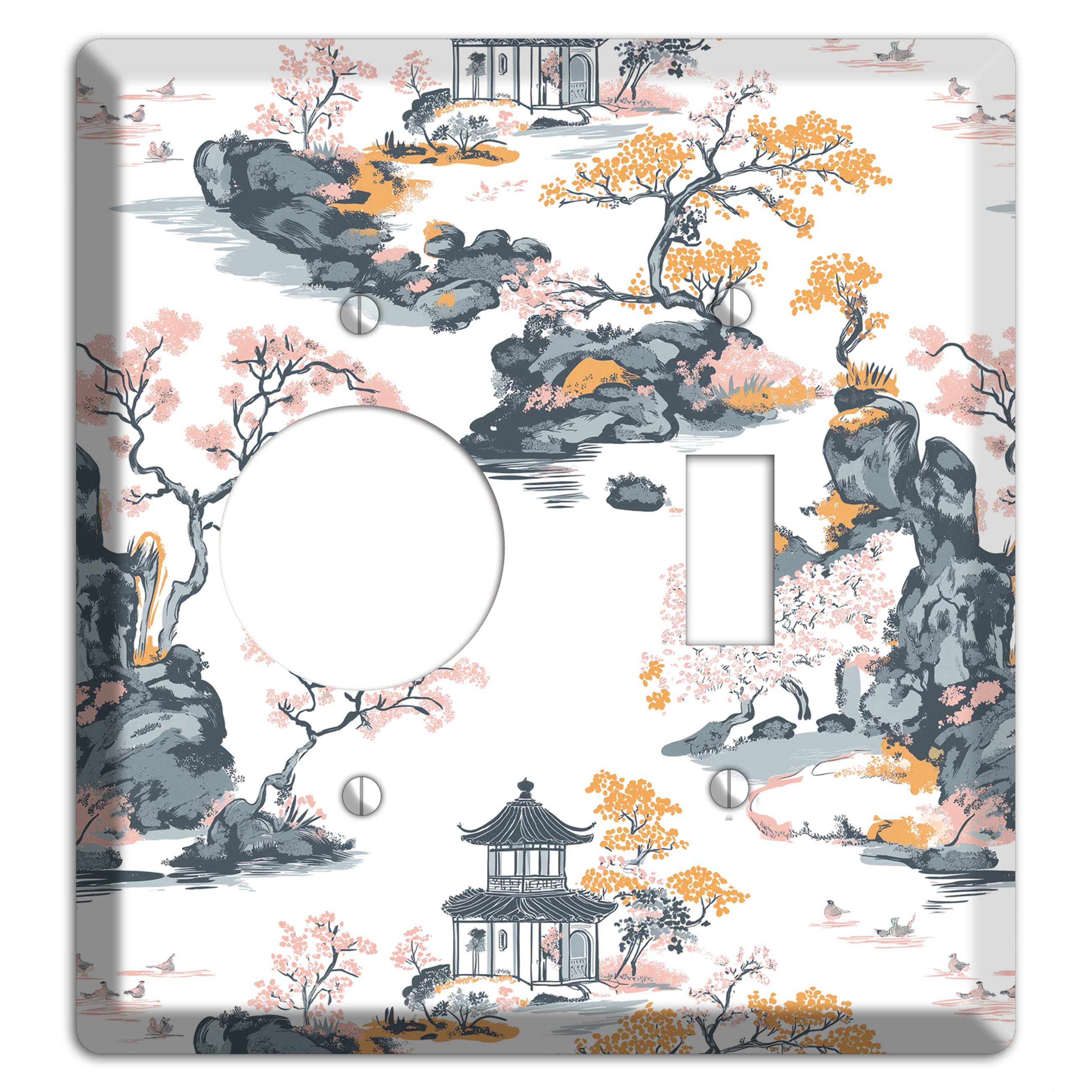 Stone Garden Reverie Receptacle / Toggle Wallplate