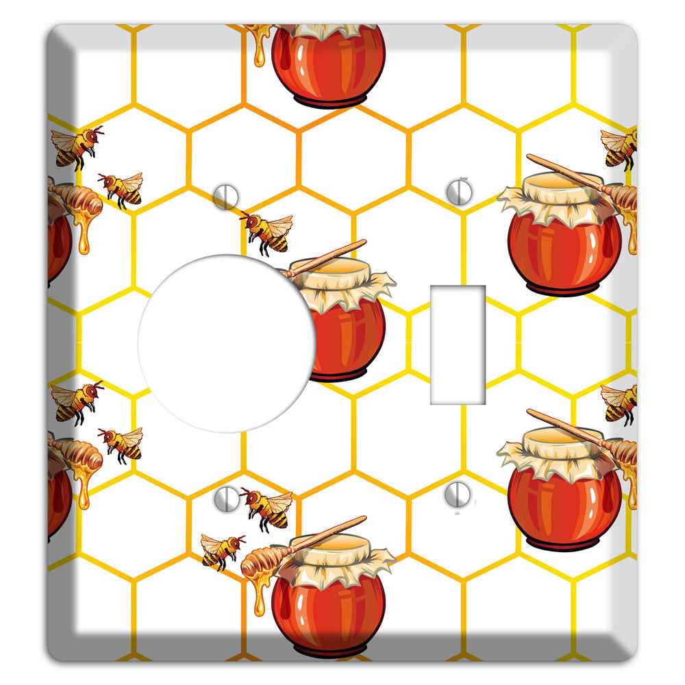 Honeypot & Hive Receptacle / Toggle Wallplate