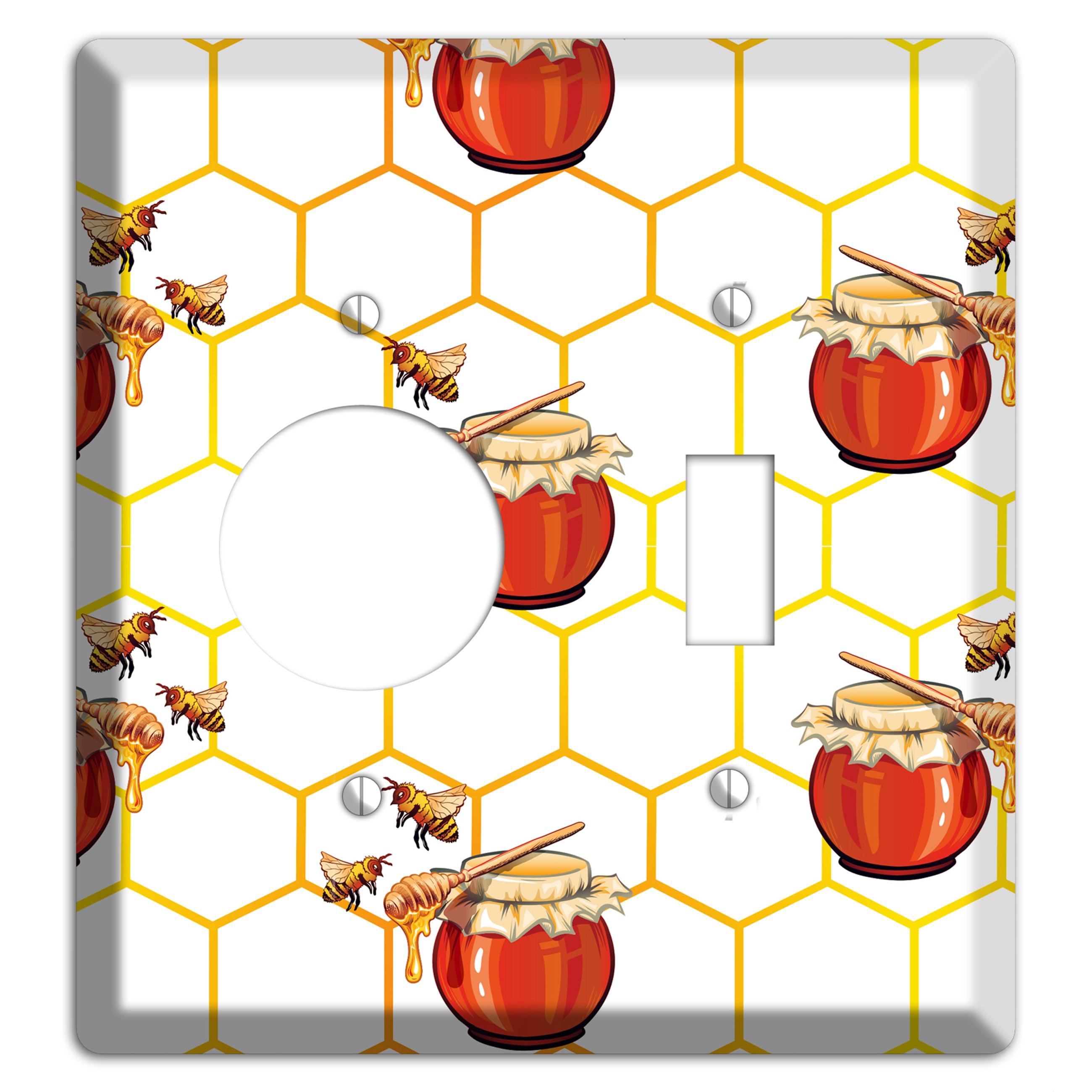 Honeypot & Hive Receptacle / Toggle Wallplate