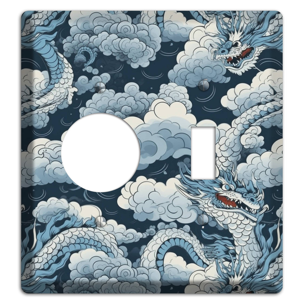 Storm Serpent Rising Receptacle / Toggle Wallplate