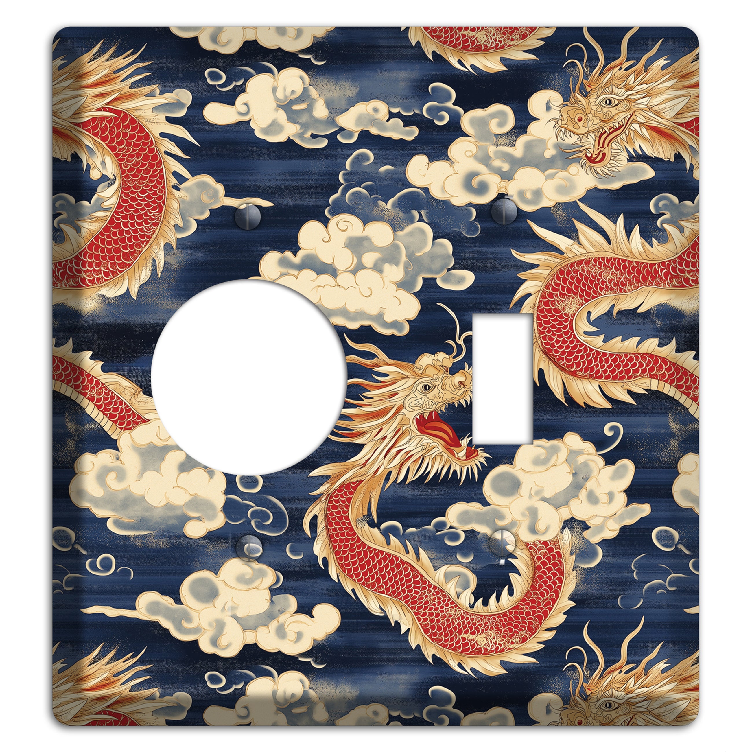 Sovereign Sky Dragons Receptacle / Toggle Wallplate