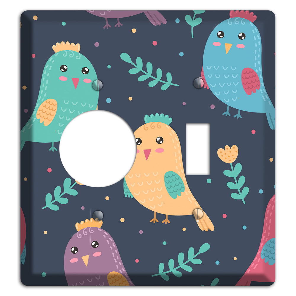 Jungle Giggles (Dark) Receptacle / Toggle Wallplate