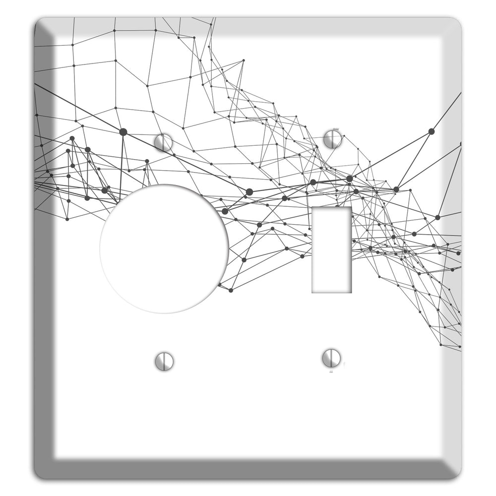 Drift Network Collapse Receptacle / Toggle Wallplate