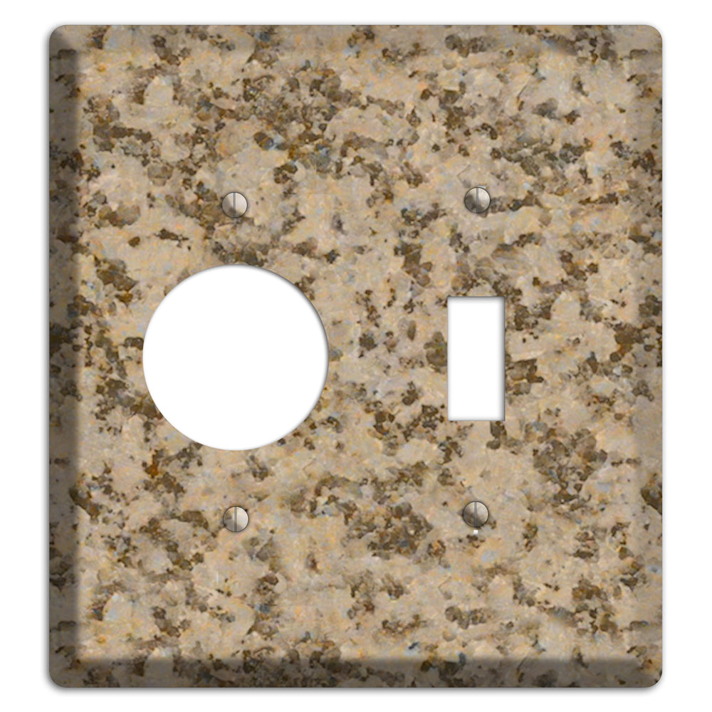 Giallo Santa Cecilia Granite Receptacle / Toggle Wallplate