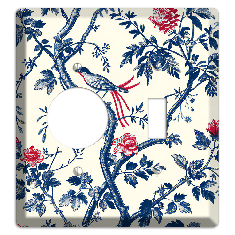 Crimson Wing Reverie Receptacle / Toggle Wallplate
