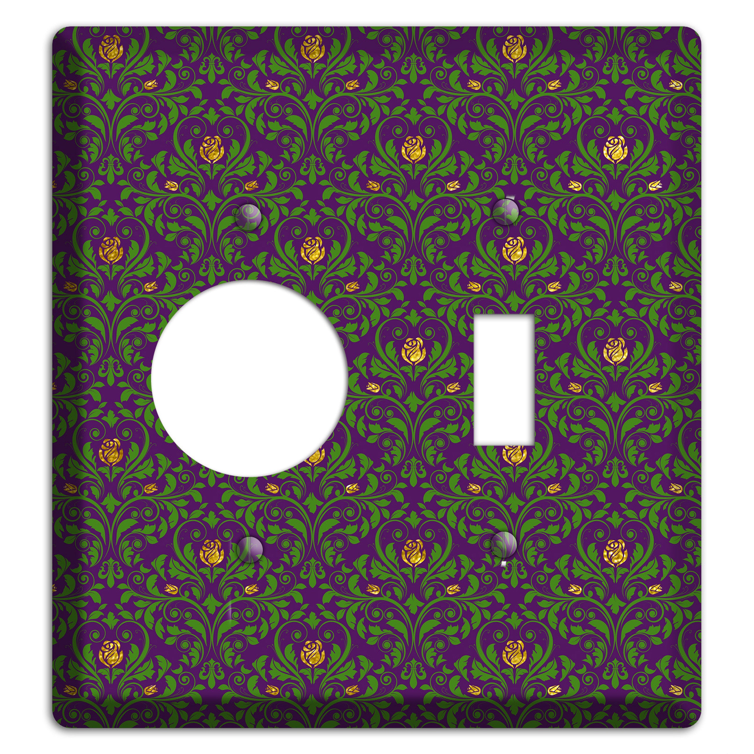 Jester’s Damask Receptacle / Toggle Wallplate