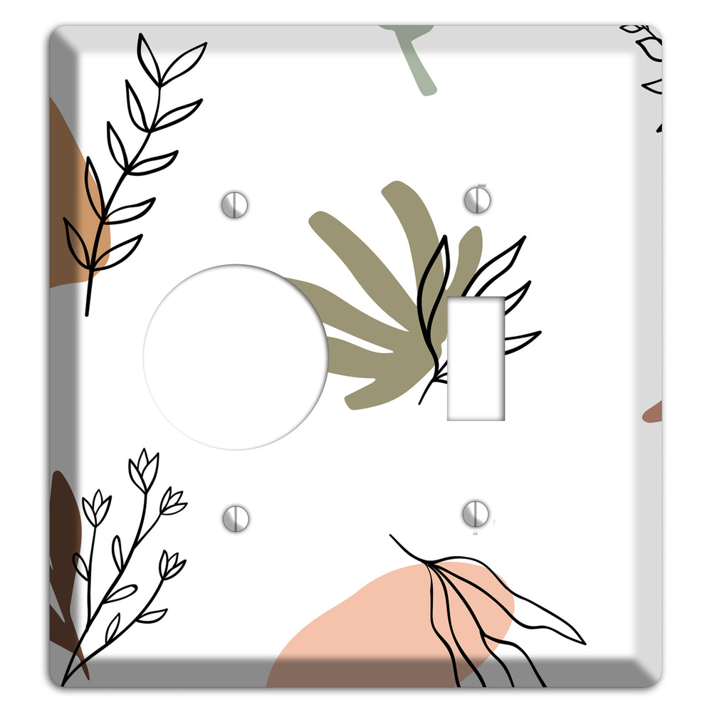 Wildflower & Clay Receptacle / Toggle Wallplate