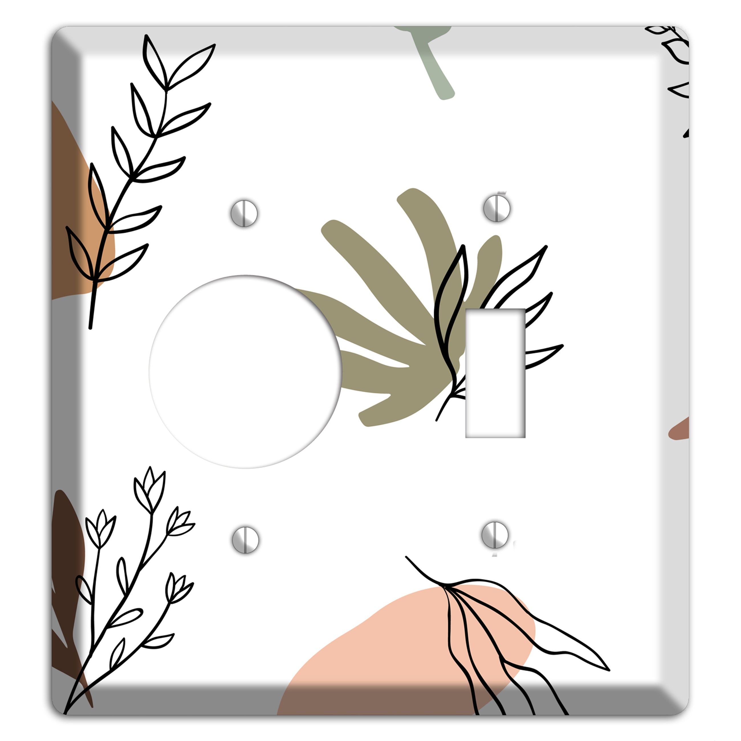 Wildflower & Clay Receptacle / Toggle Wallplate