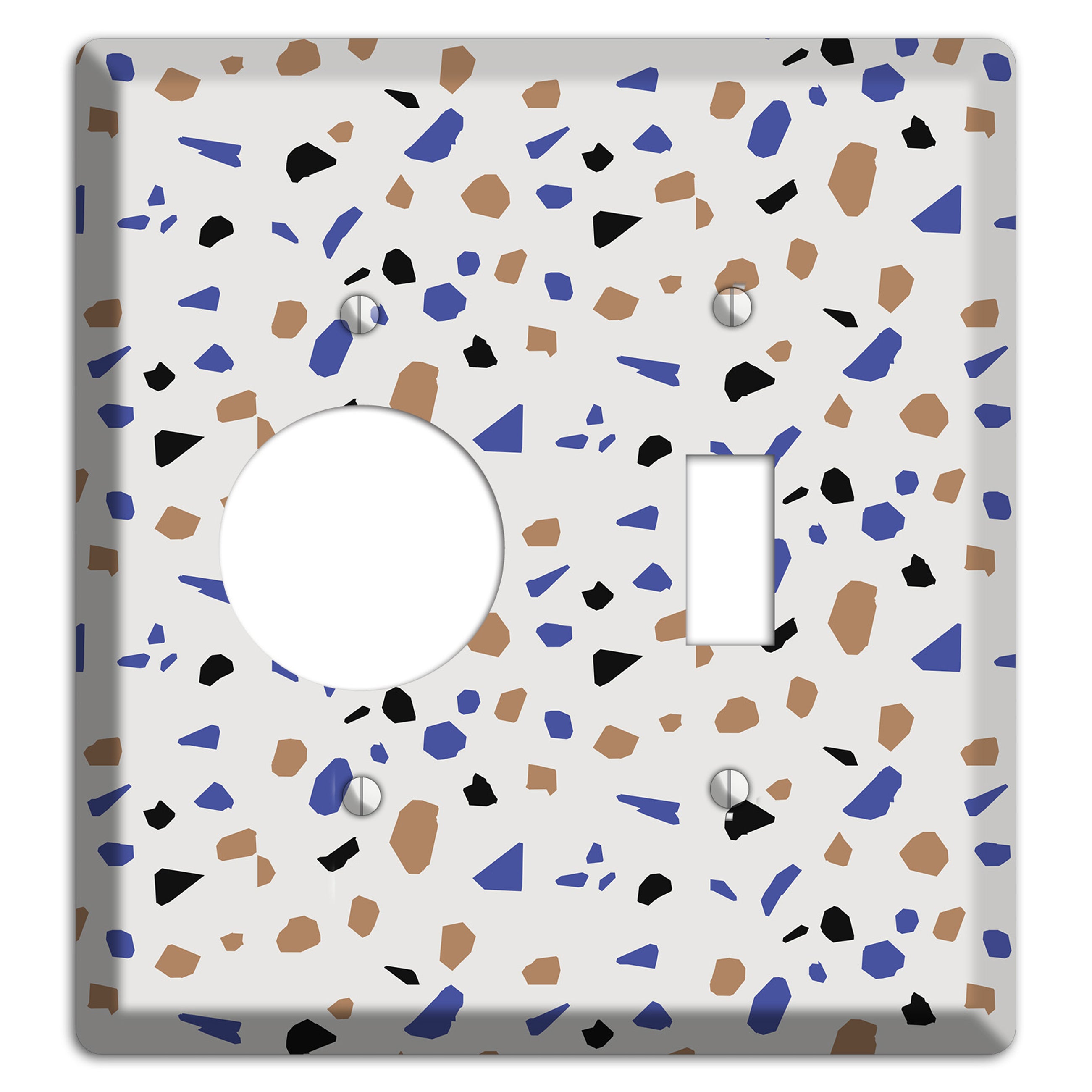 Retro Pop Terrazzo Receptacle / Toggle Wallplate