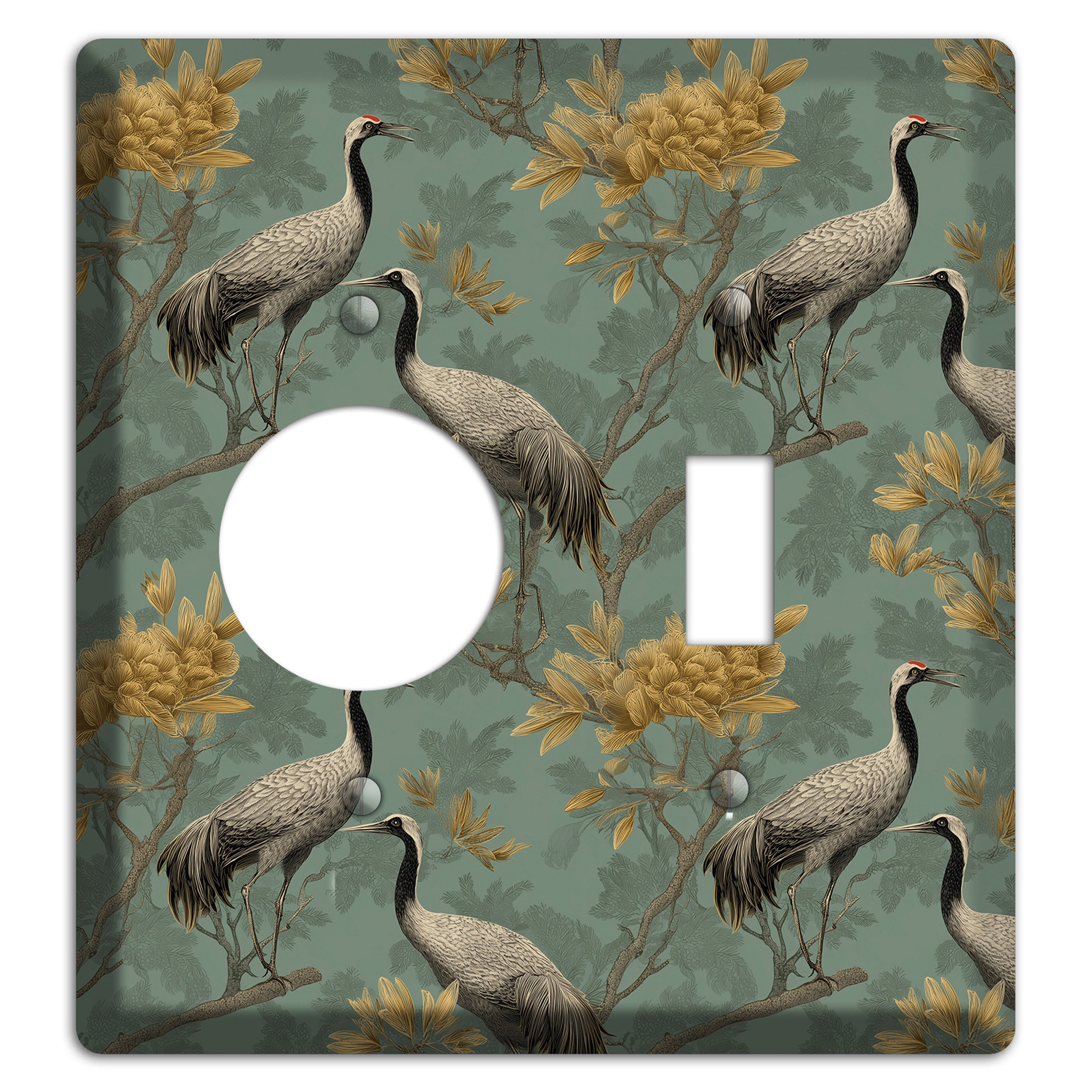 Sage Garden Vigil Receptacle / Toggle Wallplate