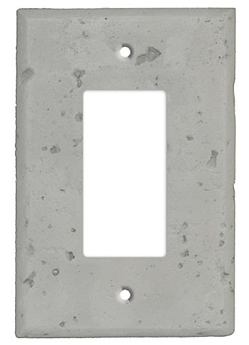 Gray Stone Single Rocker Cover Plate
