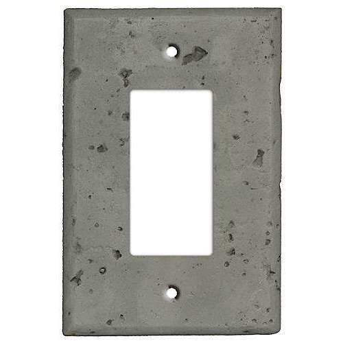 Dark Gray Stone Single Rocker Cover Plate