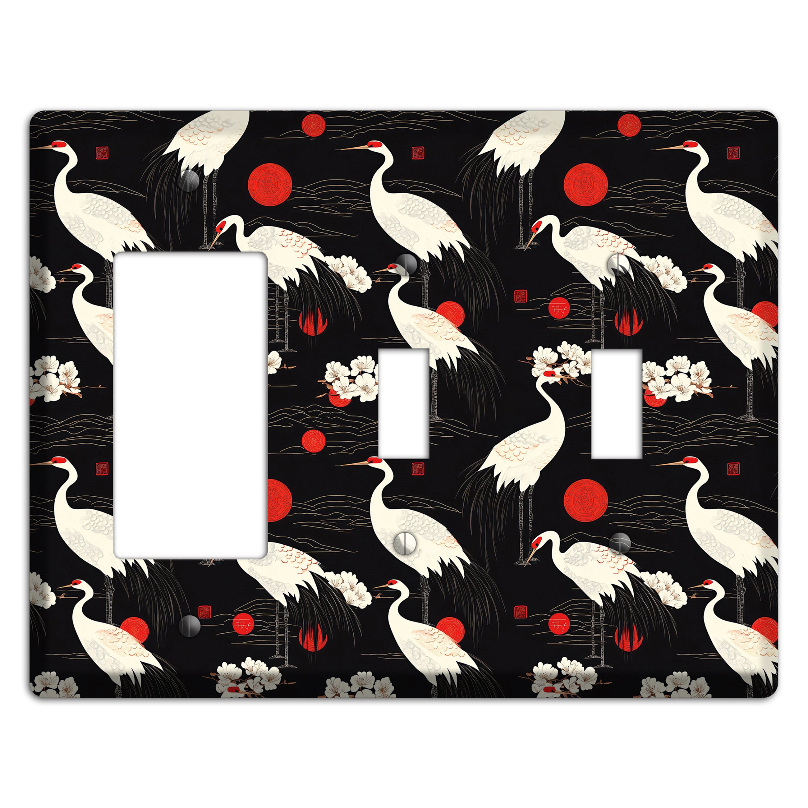 Obsidian Sun Vigil Rocker / 2 Toggle Wallplate
