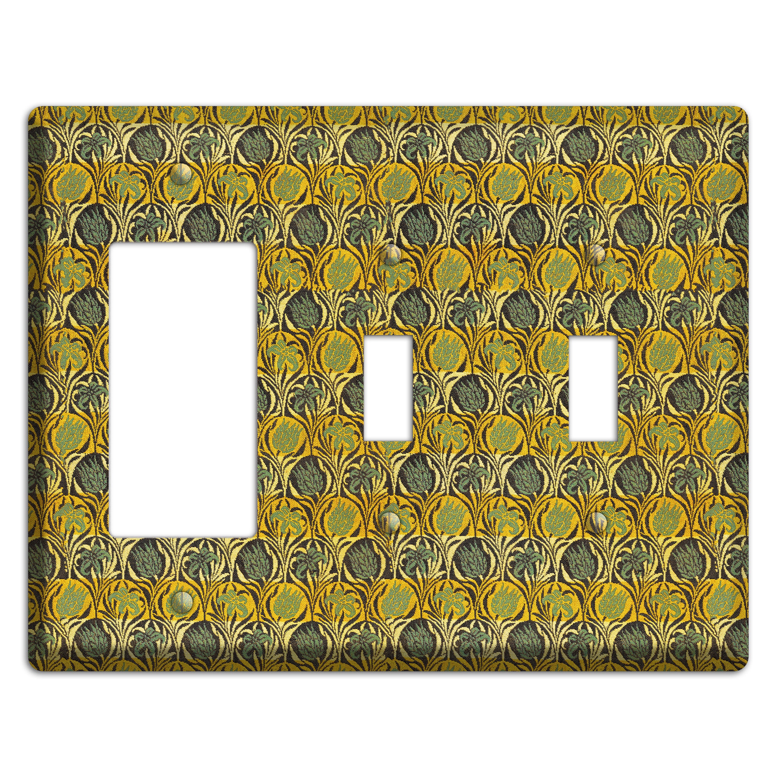 Honeycomb Bloom Rocker / 2 Toggle Wallplate