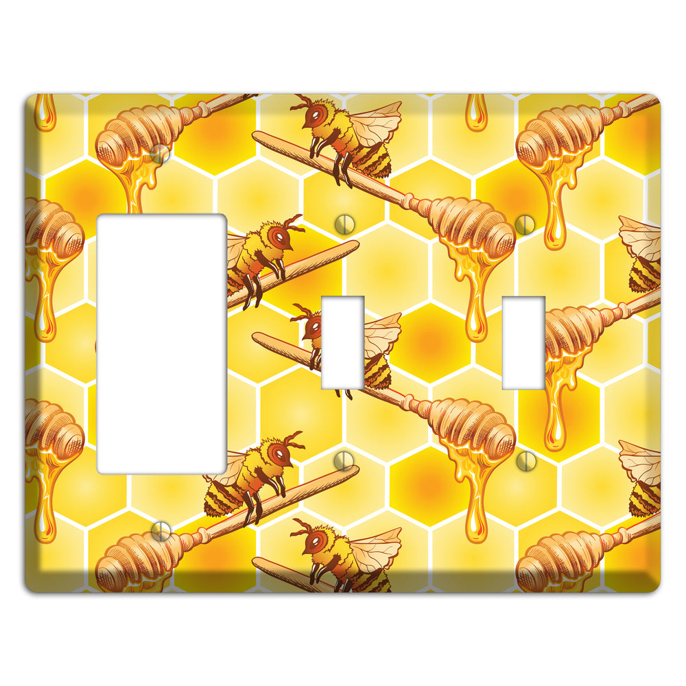 Honeyed Vigil Rocker / 2 Toggle Wallplate