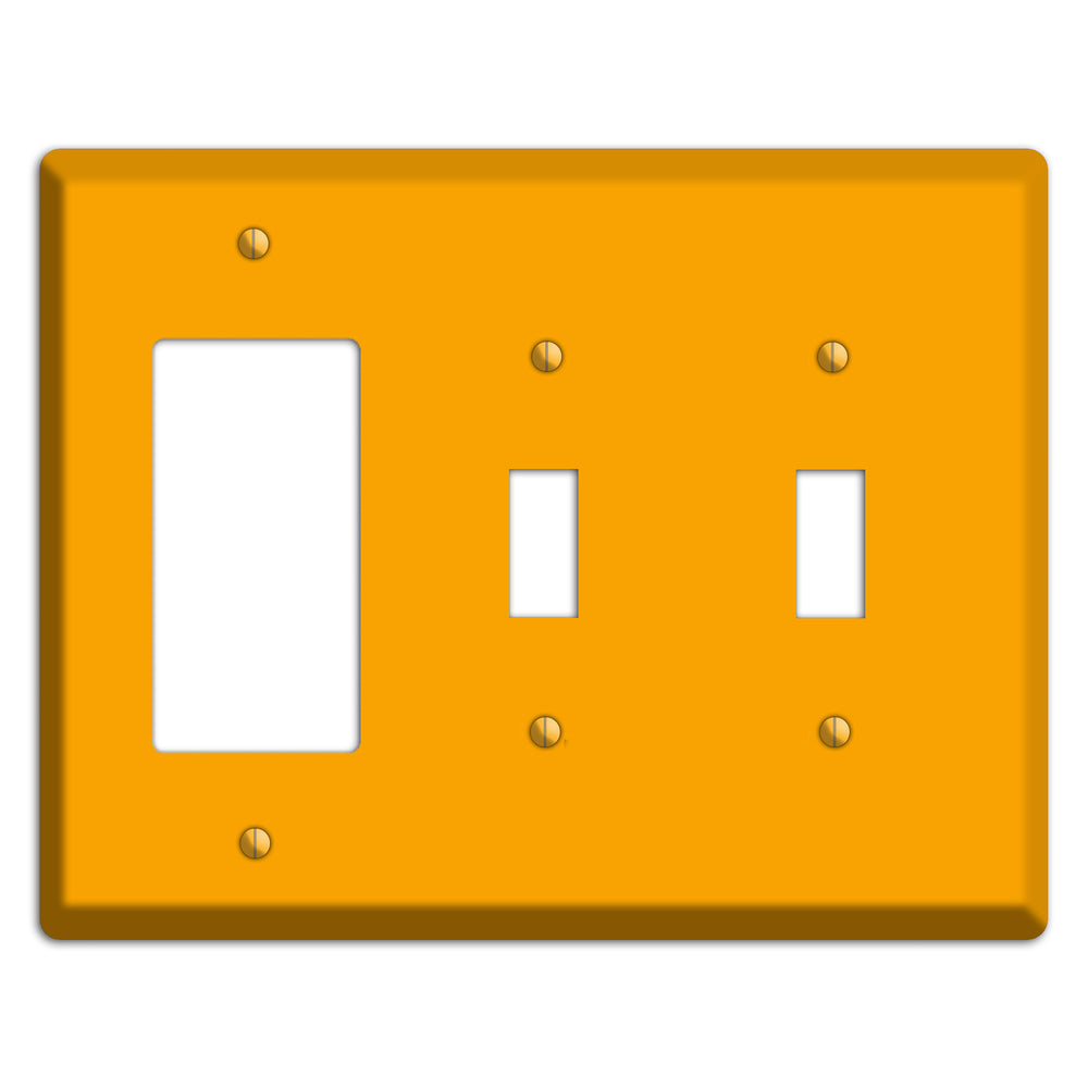 Baxter Mustard Rocker / 2 Toggle Wallplate