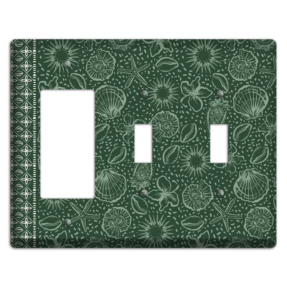 Emerald Tide Reliquary Rocker / 2 Toggle Wallplate