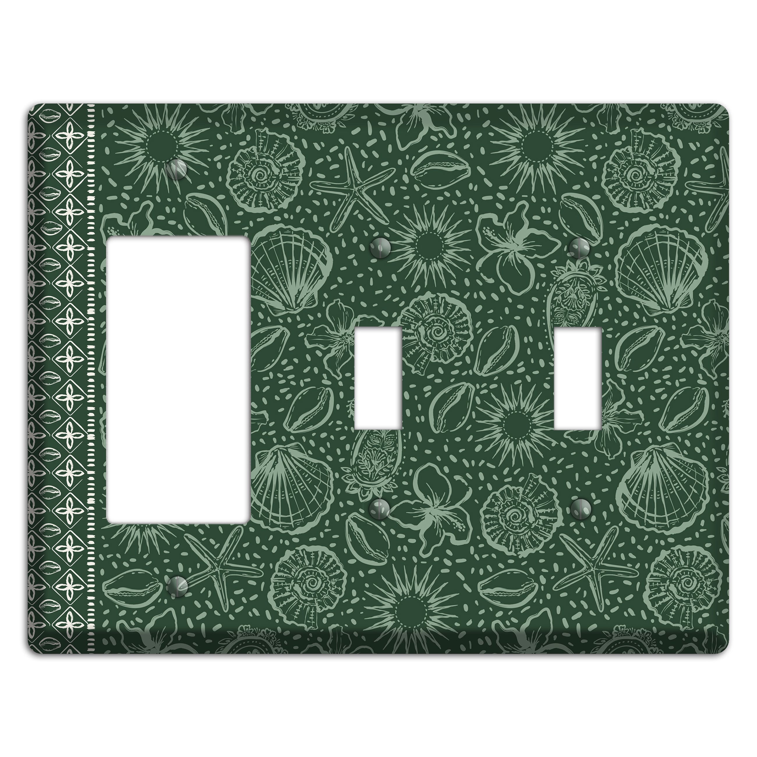 Emerald Tide Reliquary Rocker / 2 Toggle Wallplate
