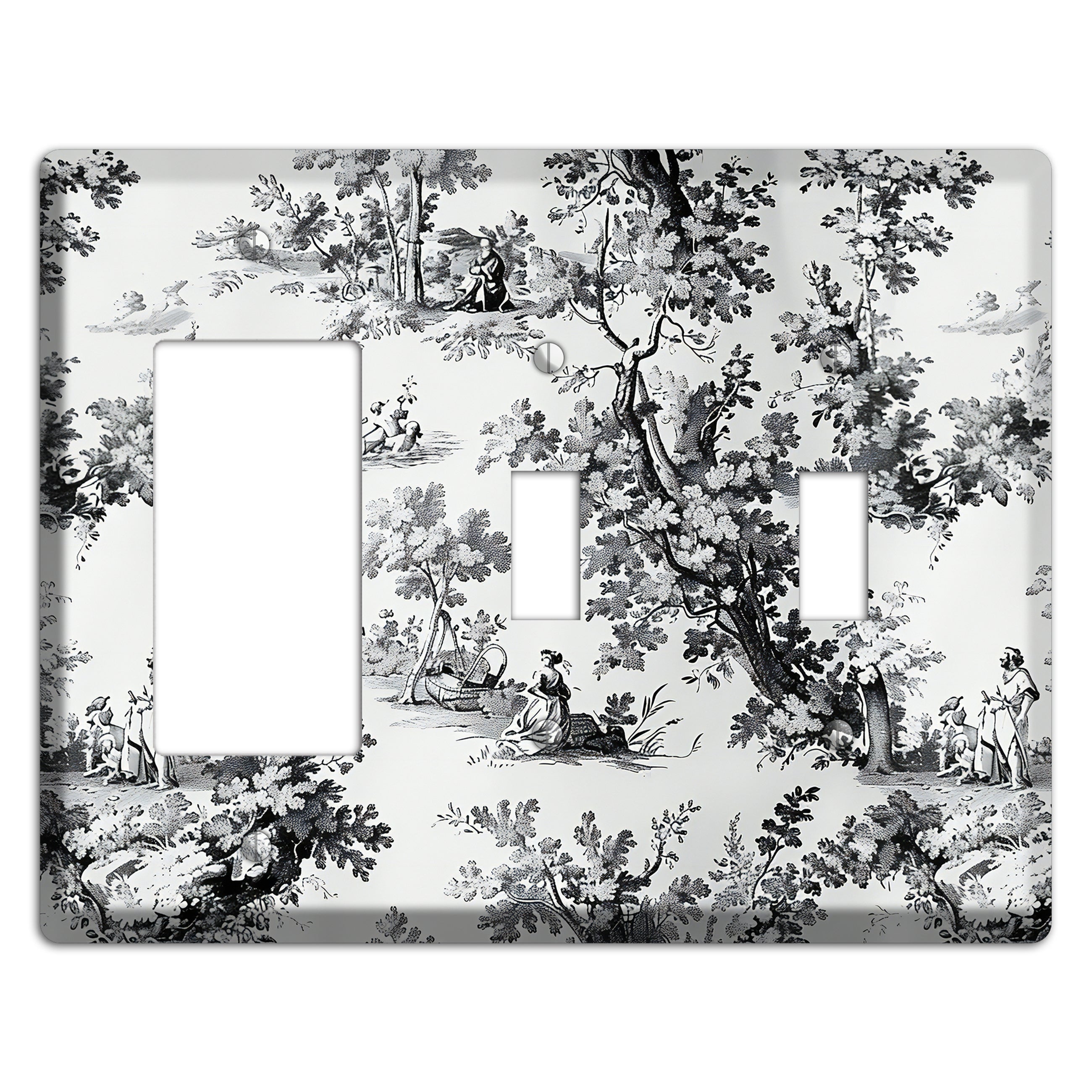 Pastoral Whisper Rocker / 2 Toggle Wallplate