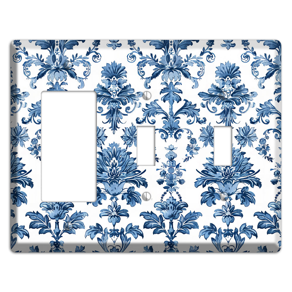 Damask Reverie Rocker / 2 Toggle Wallplate