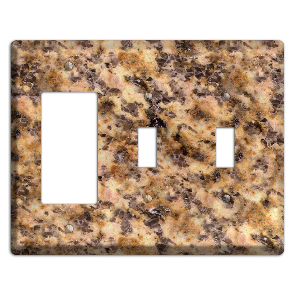 Lapidus Granite Rocker / 2 Toggle Wallplate
