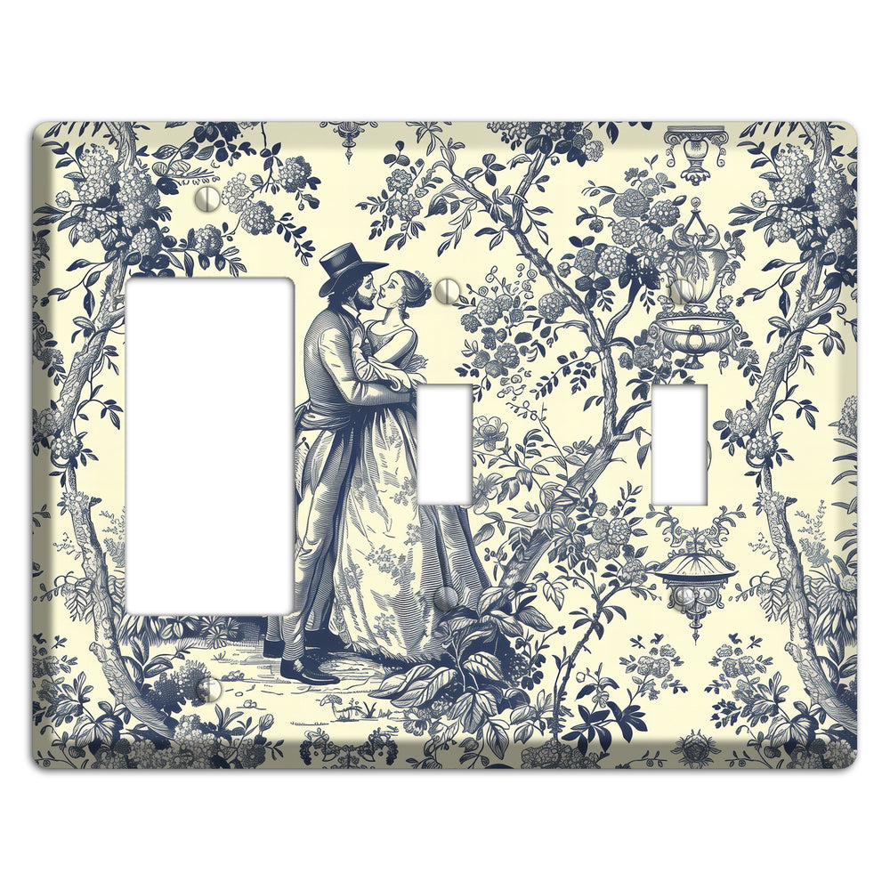 Garden Tryst Rocker / 2 Toggle Wallplate
