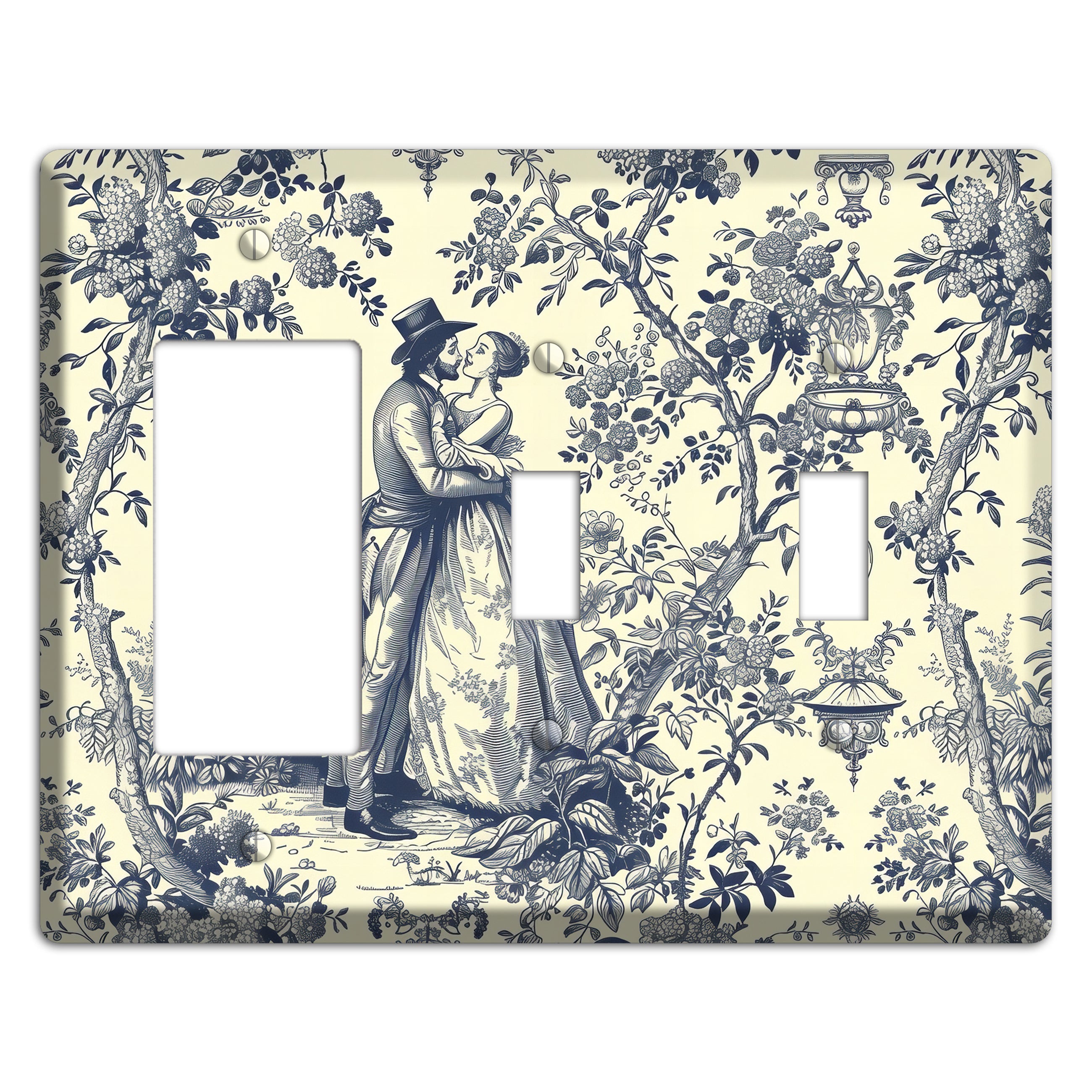 Garden Tryst Rocker / 2 Toggle Wallplate