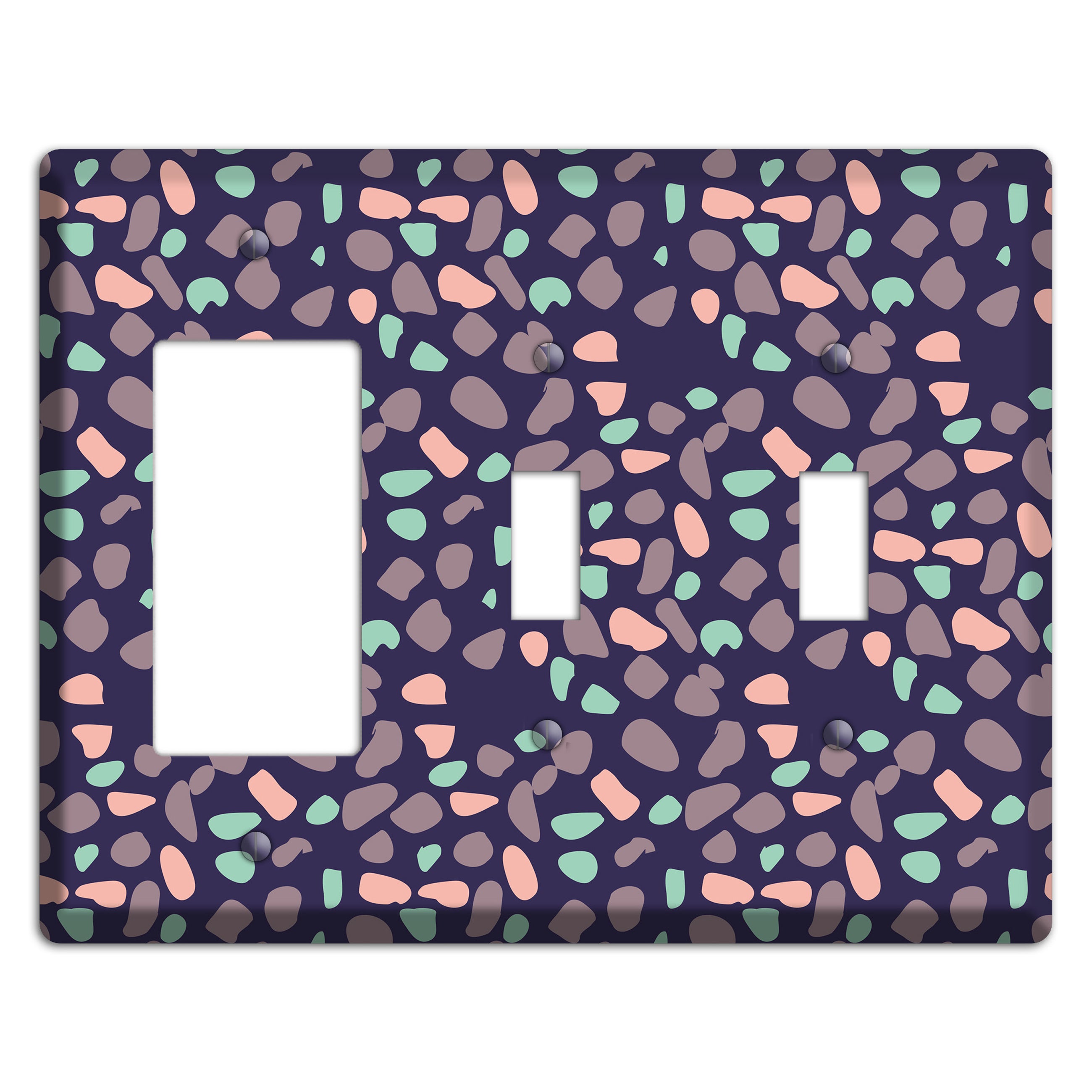 Cosmic Sprinkle Rocker / 2 Toggle Wallplate