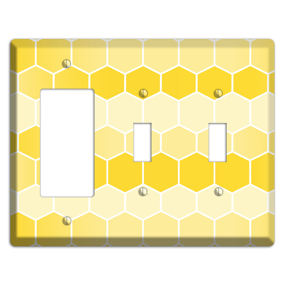 Golden Comb Drift Rocker / 2 Toggle Wallplate
