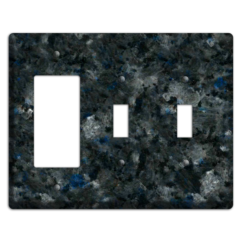 Blue Pearl GT Granite Rocker / 2 Toggle Wallplate