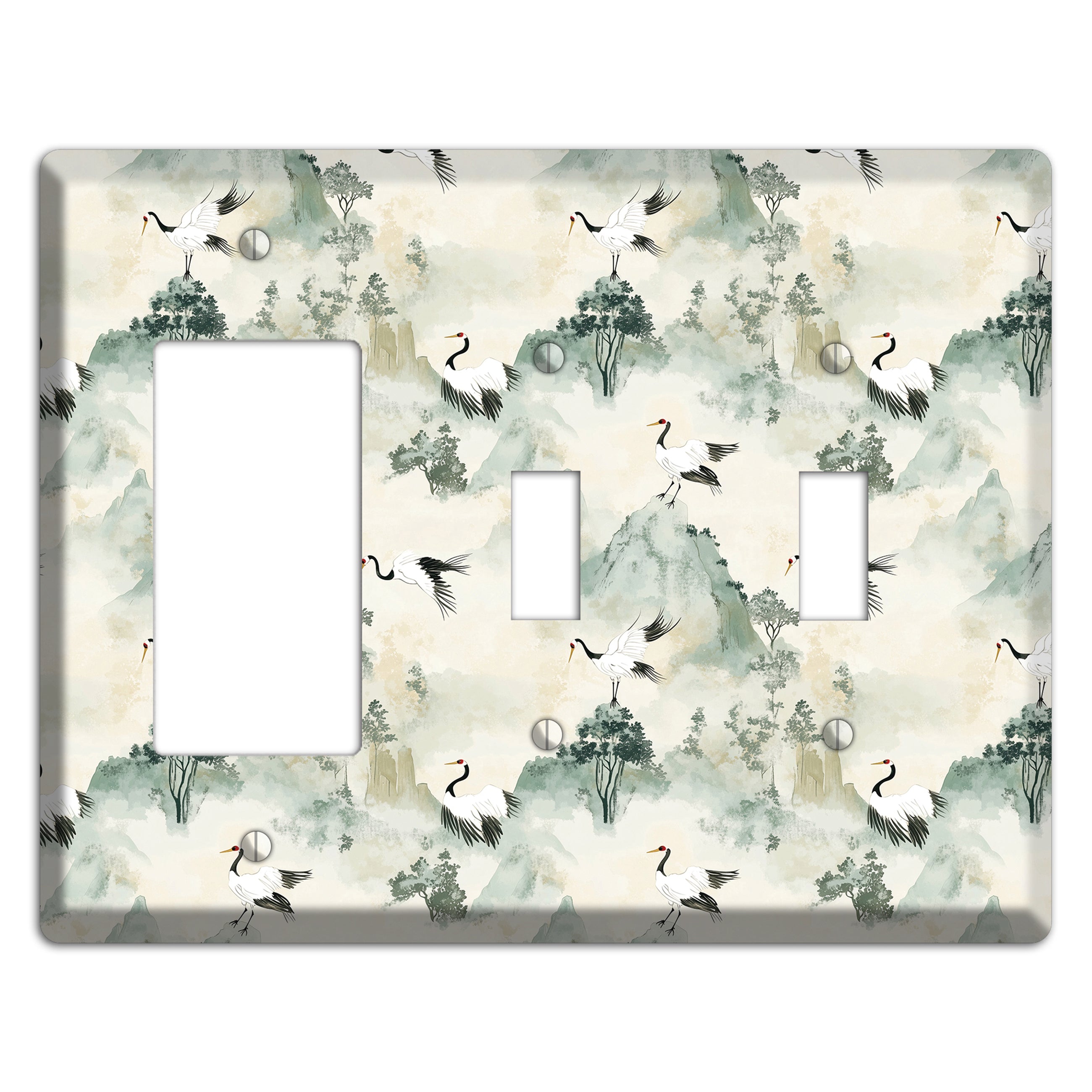 Jade Mountain Passage Rocker / 2 Toggle Wallplate