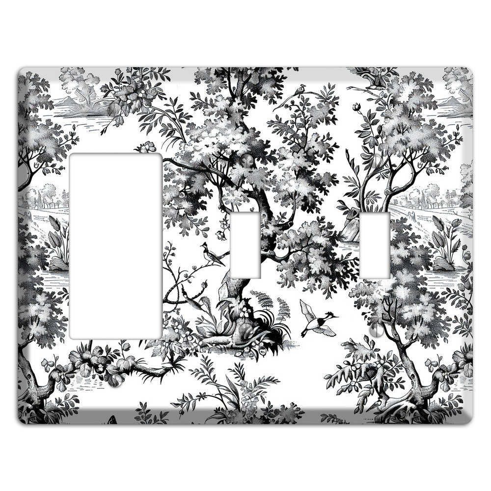 Pastoral Ink Reverie Rocker / 2 Toggle Wallplate