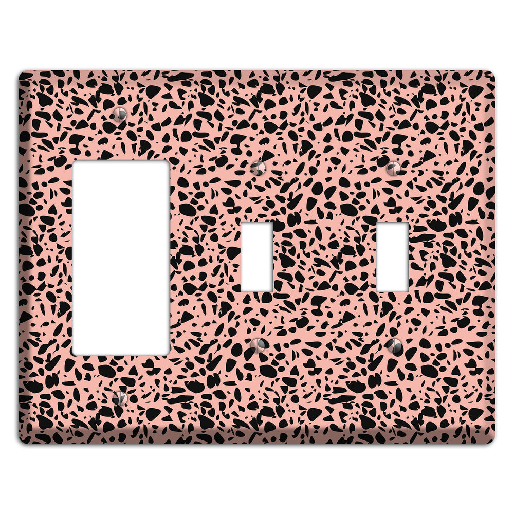 Blush Static Rocker / 2 Toggle Wallplate