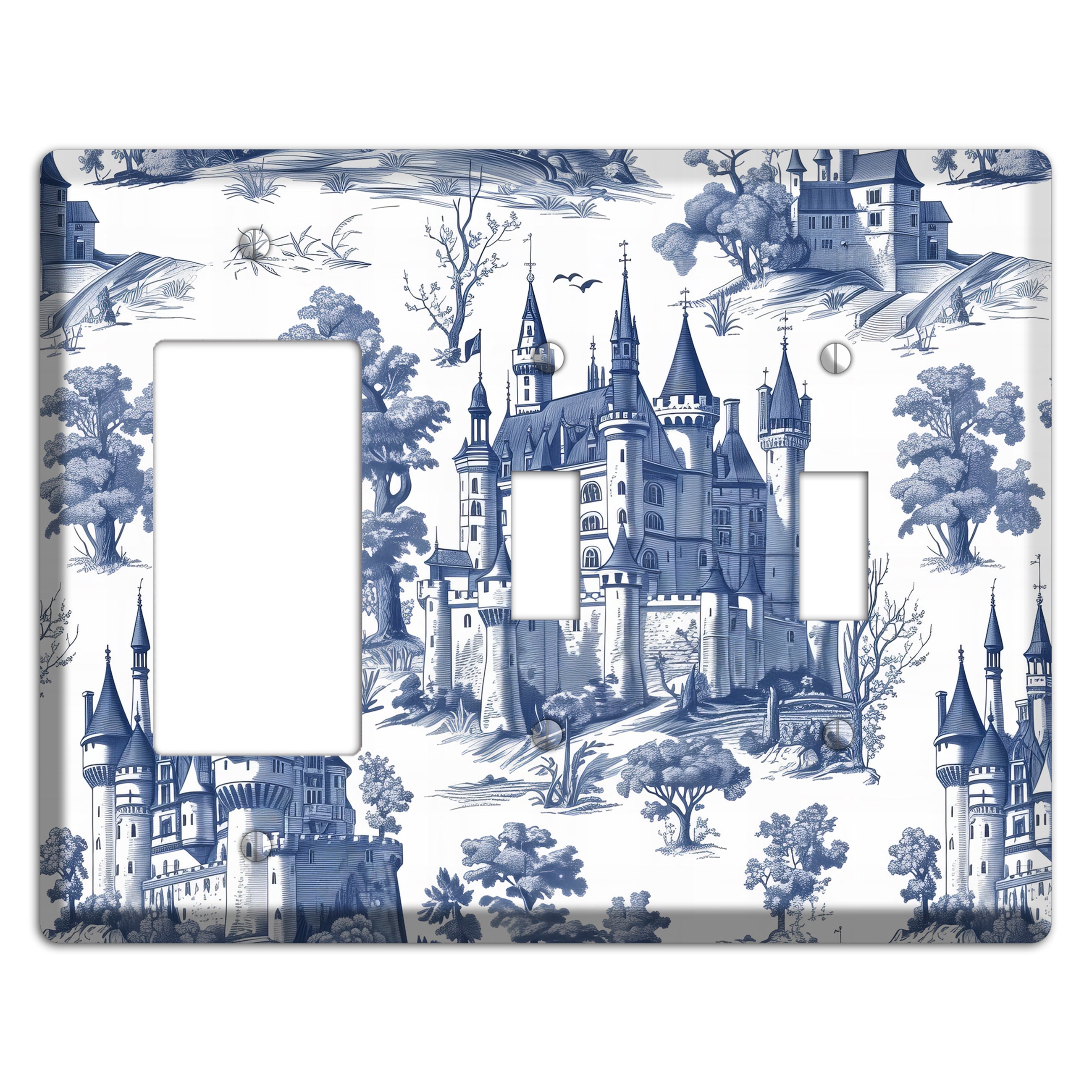 Fortress & Fog Rocker / 2 Toggle Wallplate