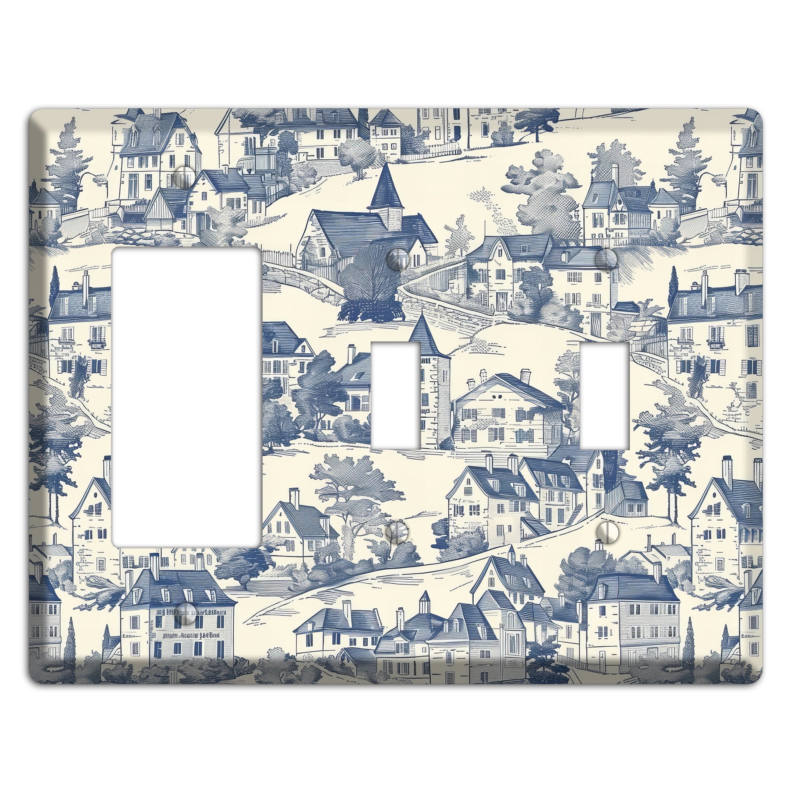 Village Chronicle Rocker / 2 Toggle Wallplate
