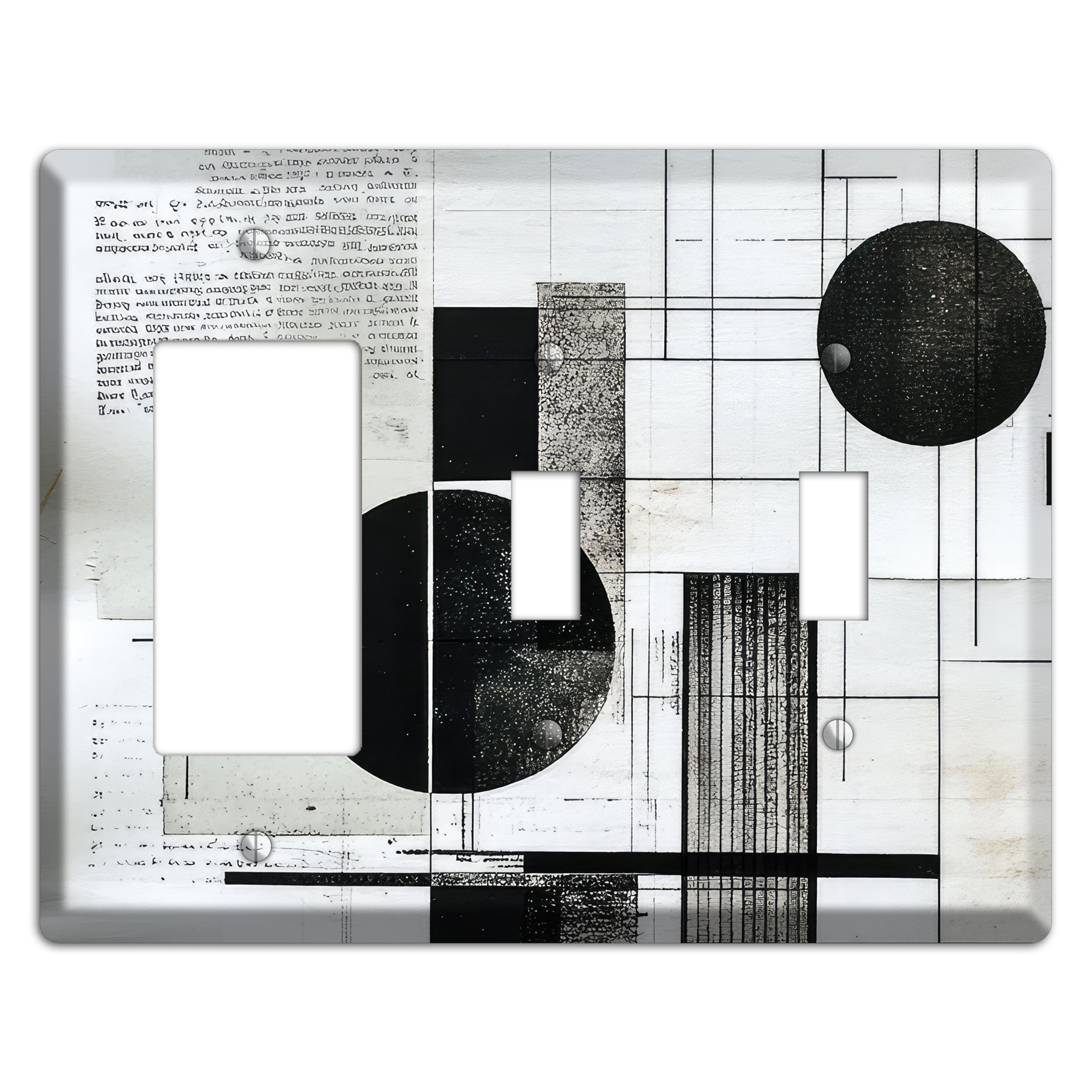 Cartographer's Dream Rocker / 2 Toggle Wallplate