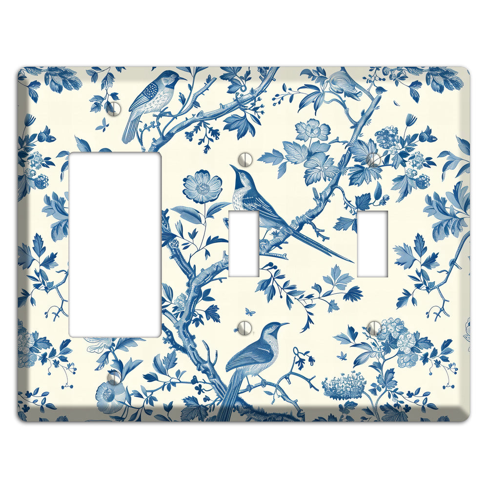 Birdsong & Branch Rocker / 2 Toggle Wallplate