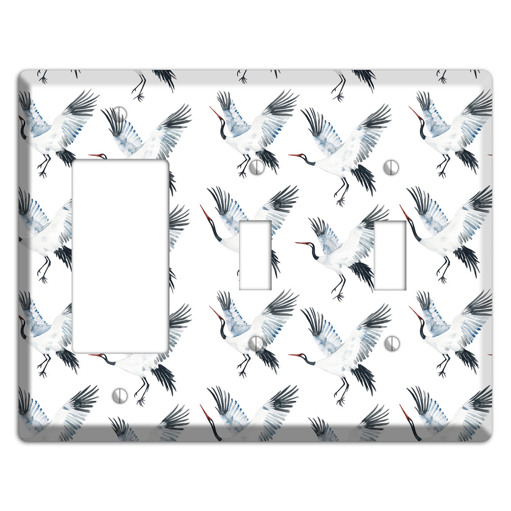 Silver Wing Ascent Rocker / 2 Toggle Wallplate