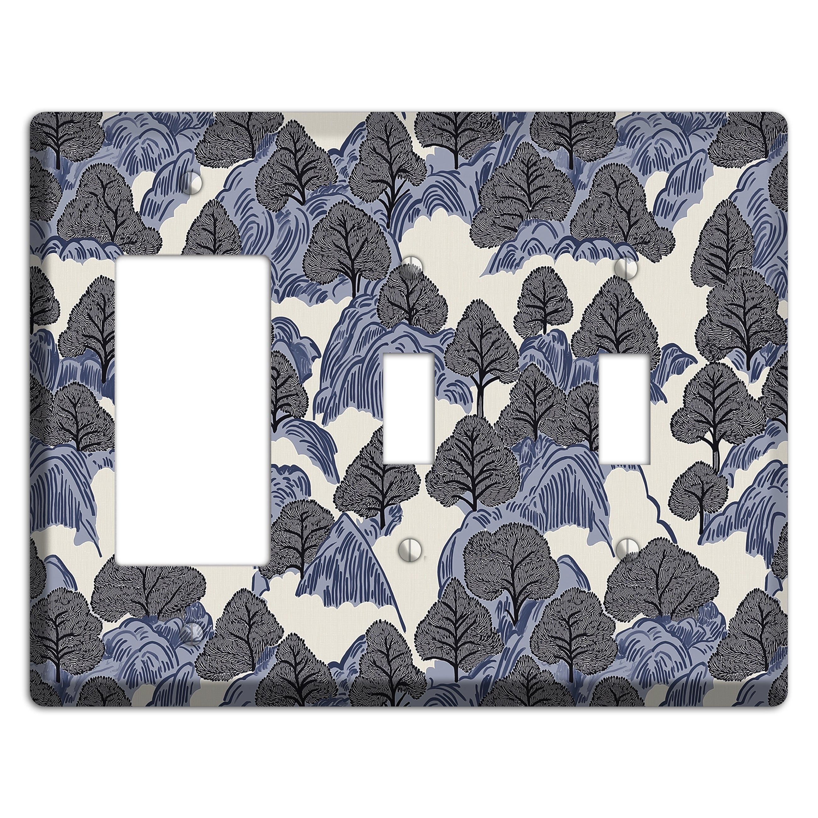 Thousand Pines Rocker / 2 Toggle Wallplate