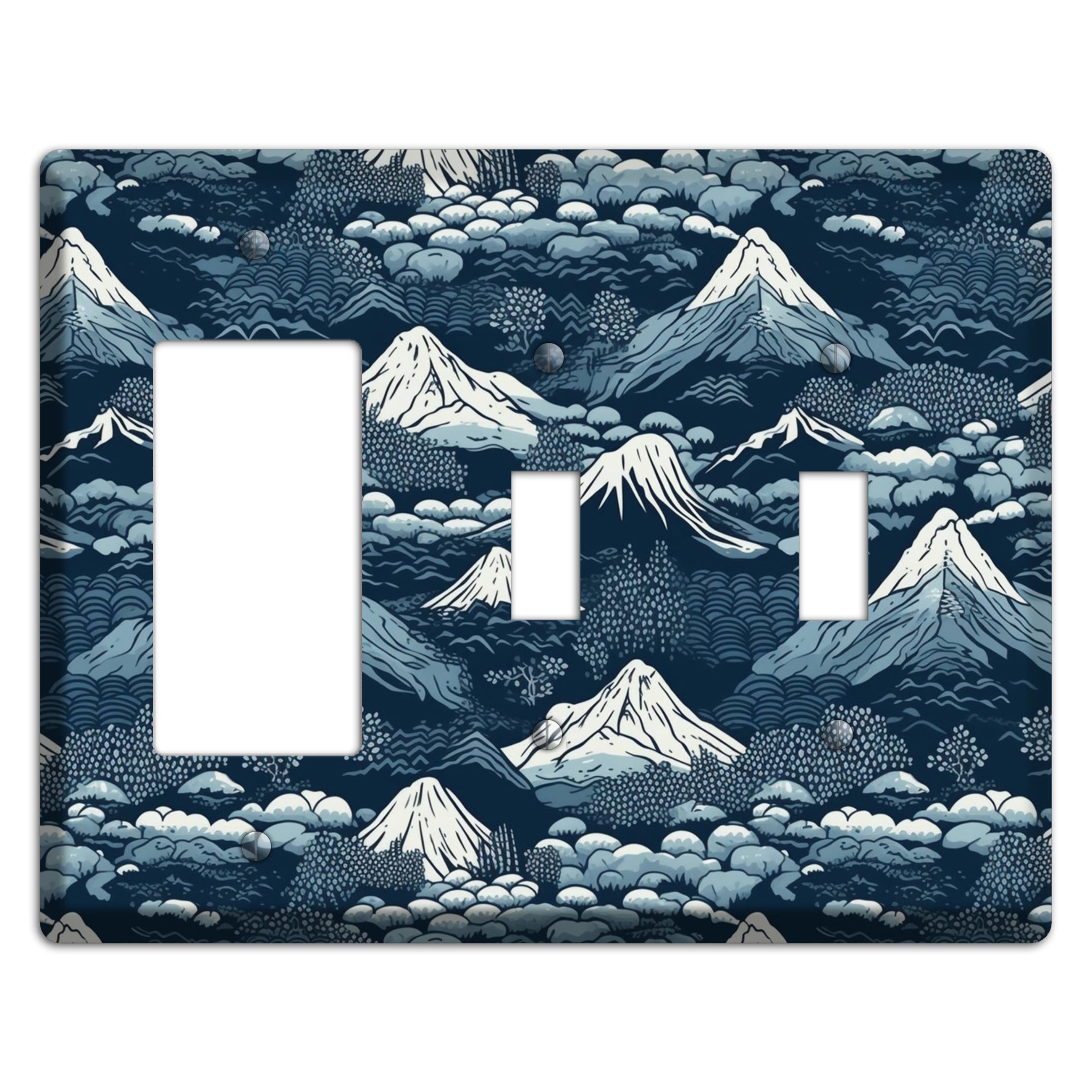 Summit & Fog Rocker / 2 Toggle Wallplate
