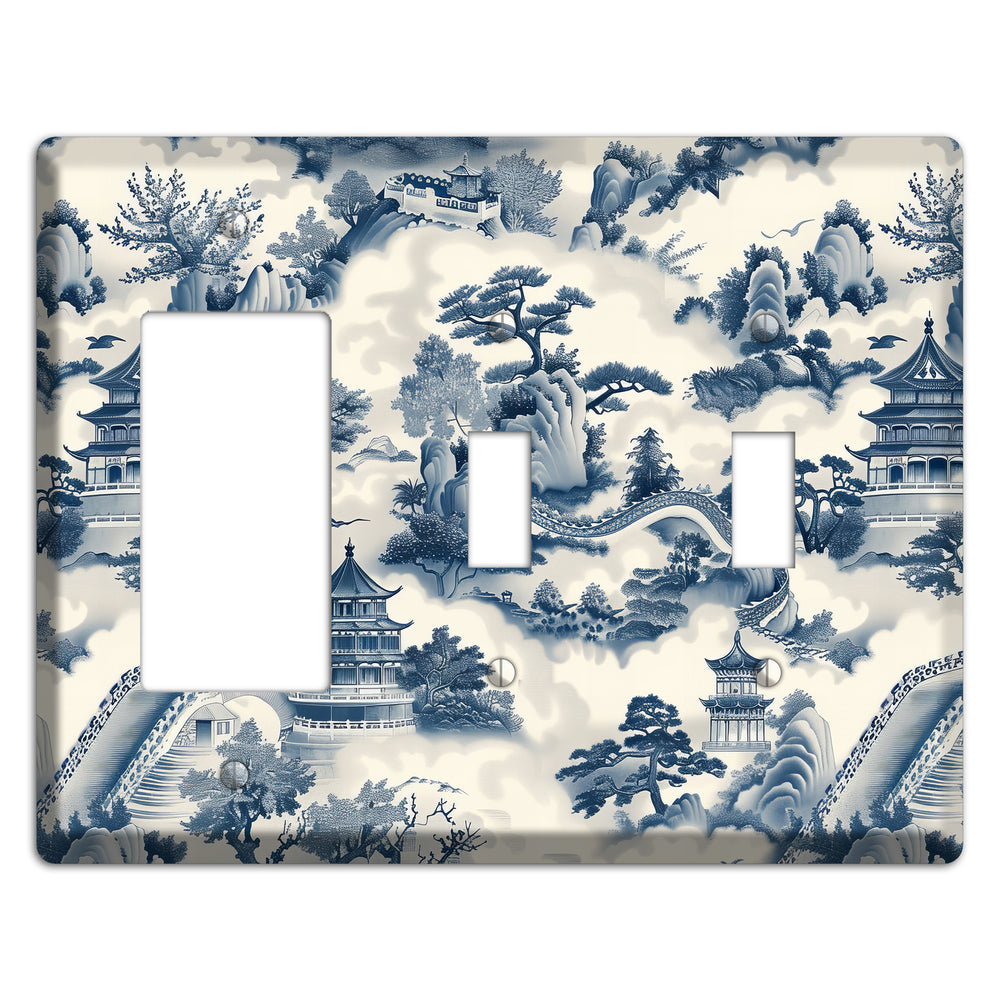 Imperial Mist Rocker / 2 Toggle Wallplate