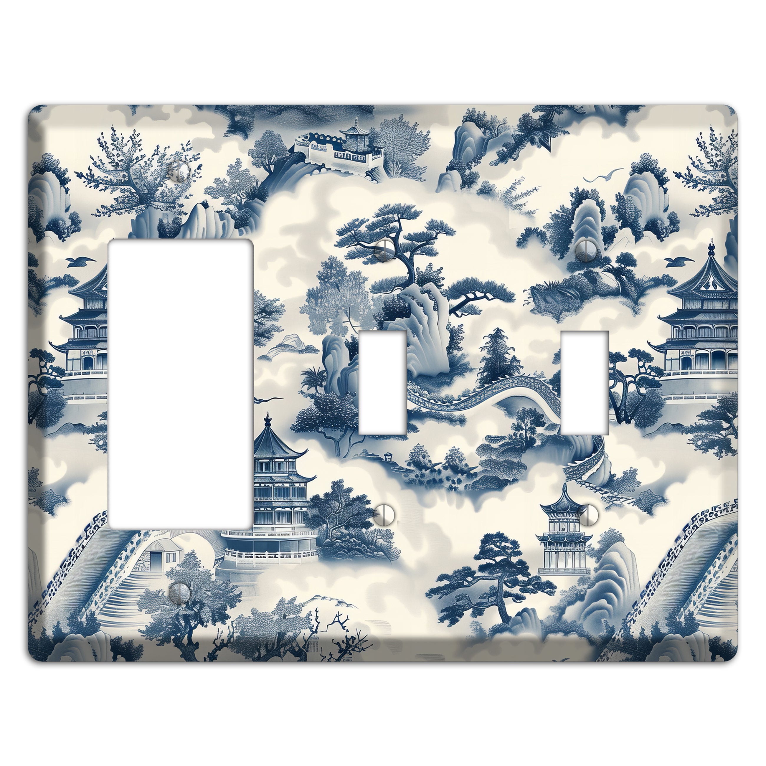 Imperial Mist Rocker / 2 Toggle Wallplate