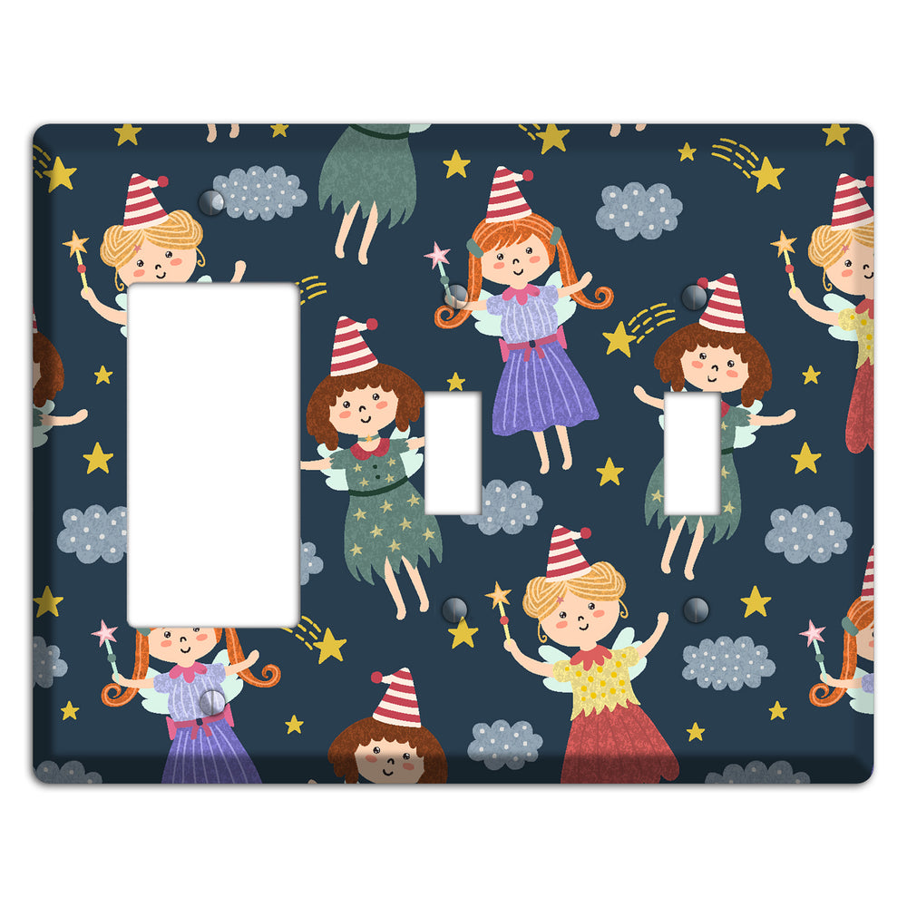 Fairyland Dreams Rocker / 2 Toggle Wallplate