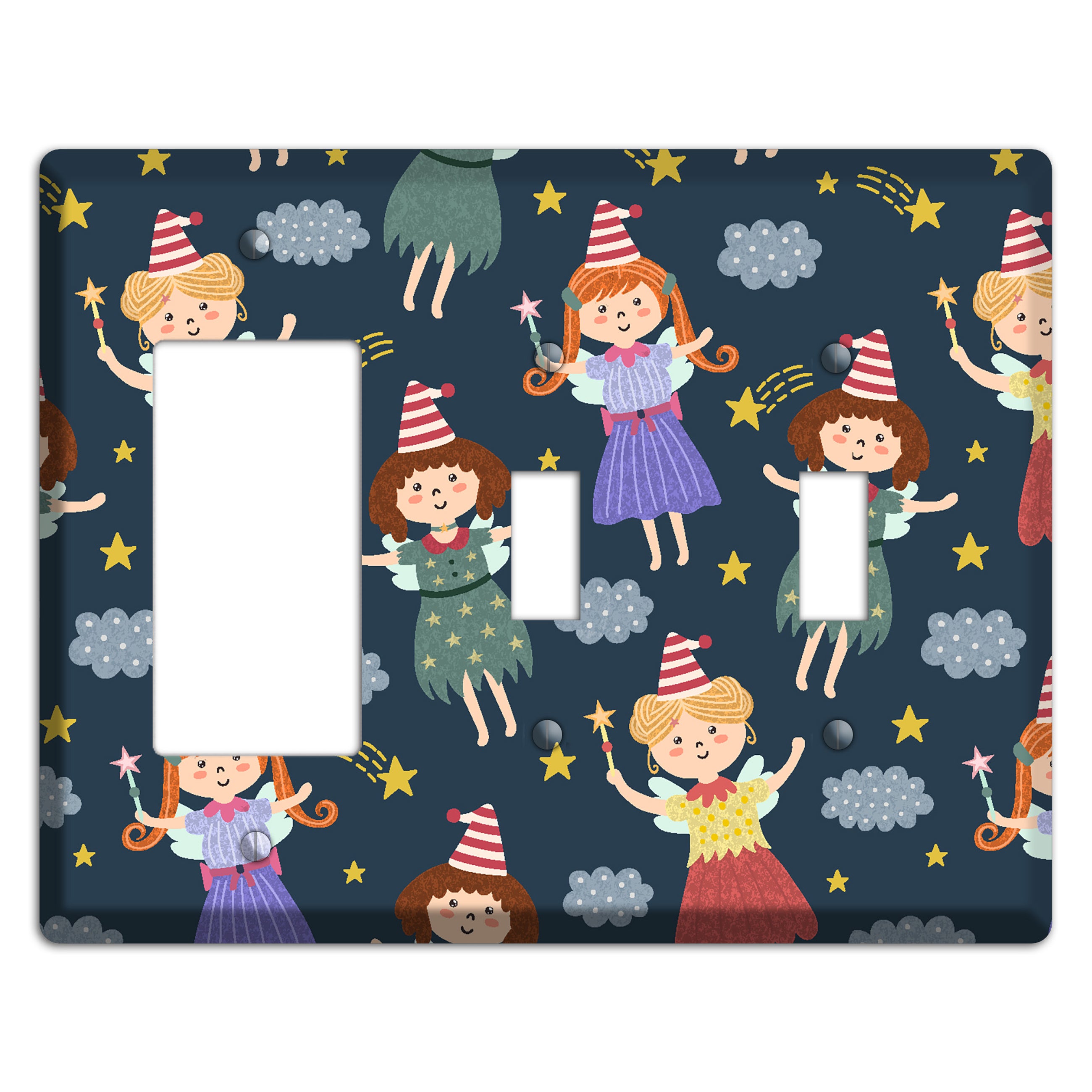 Fairyland Dreams Rocker / 2 Toggle Wallplate